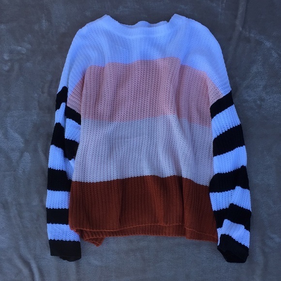 Colorblock Acrylic Sweater, Size Small - Picture 3 of 13